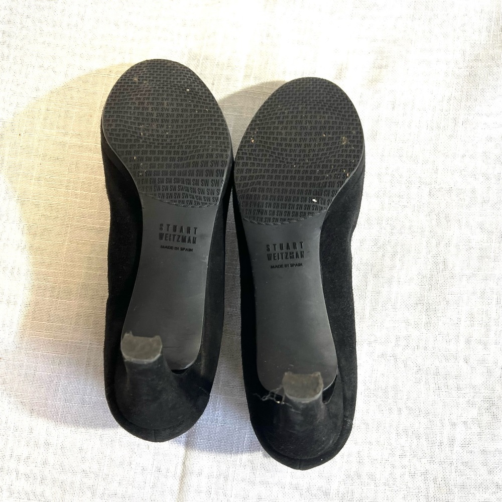 Stuart weitzman black hills suede 8m high heel shoes - Picture 8 of 10